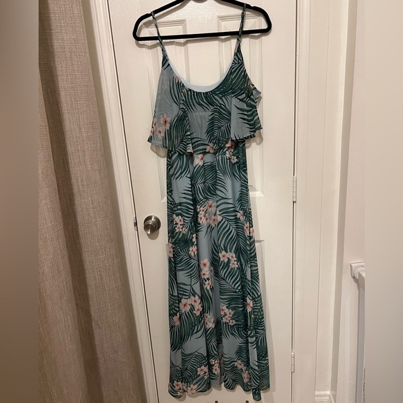 Show Me Your MuMu Caitlin Ruffle Maxi Dress in Hanalei Dream - Picture 3 of 6